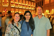 With Farida in Doha, 2015