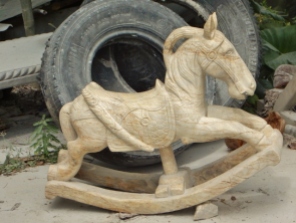 Marble Rocking Horse
